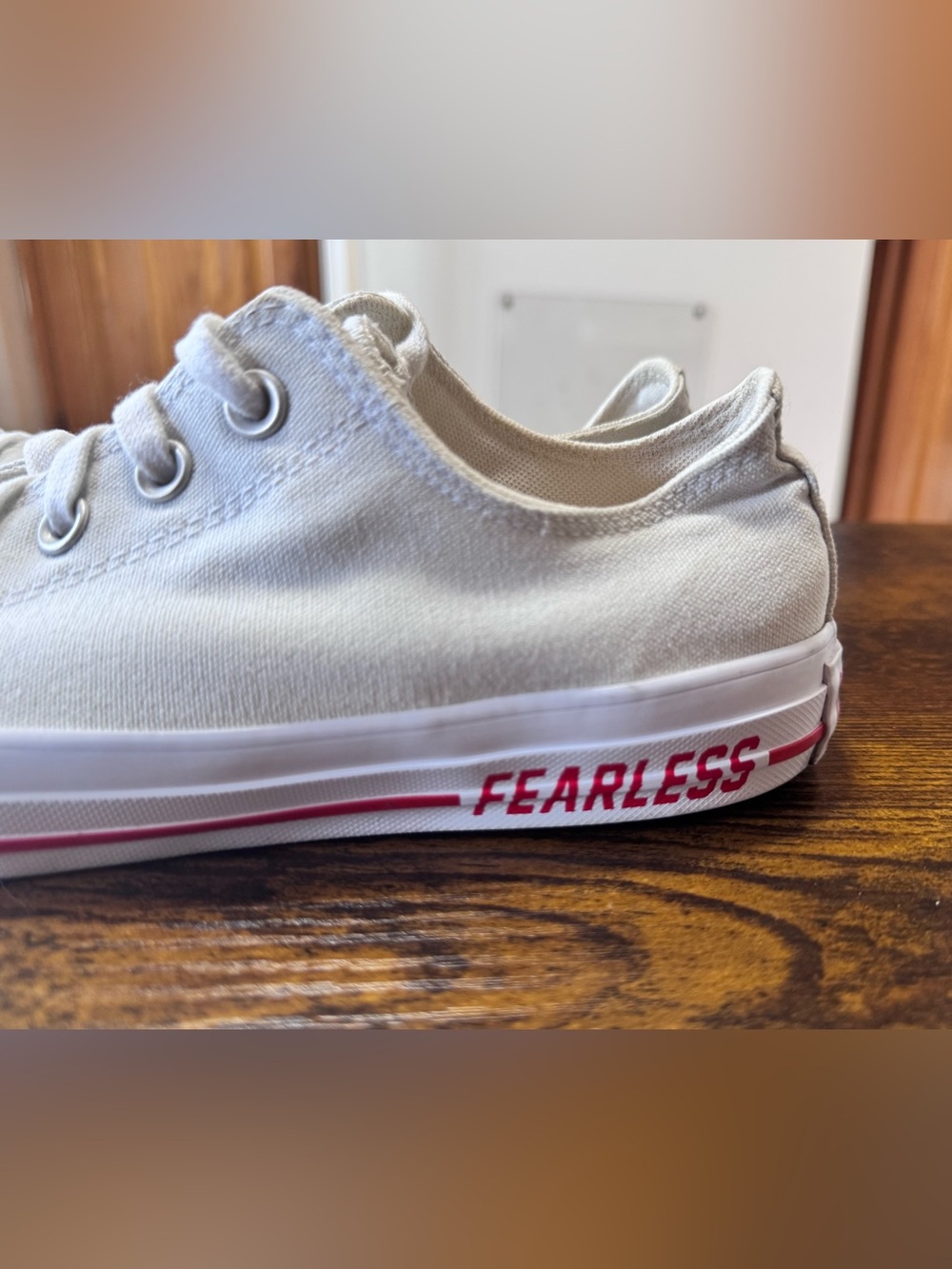 Converse Chuck Taylor All Star Low "Love Fearlessly" Sneakers White Size 10 - Picture 7 of 12